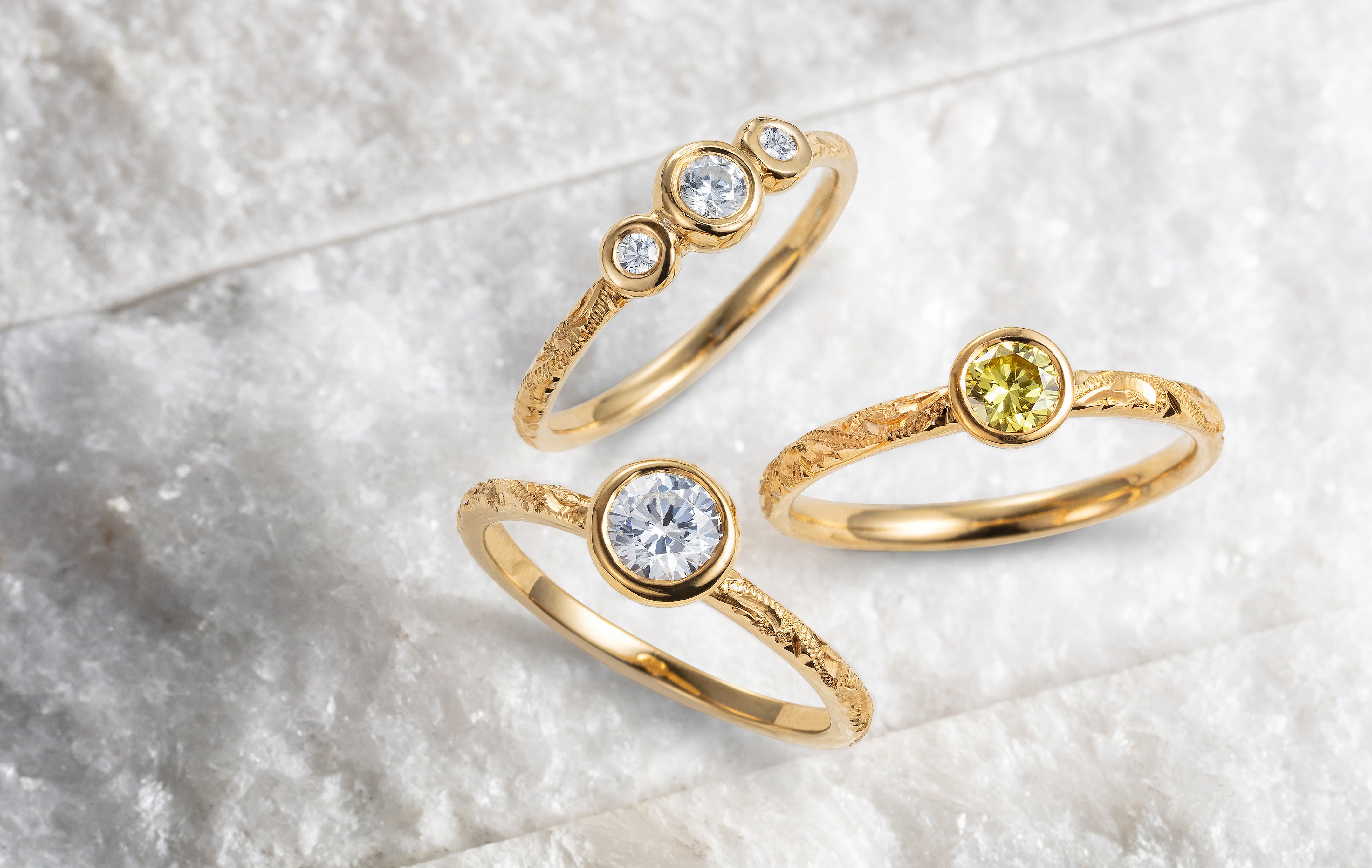 Arabel Lebrusan's Hera Collection, traceable sapphires and diamonds on ethical gold