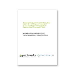 Scoping Study on Possible Activities of the European Partnership for Responsible Minerals (EPRM)