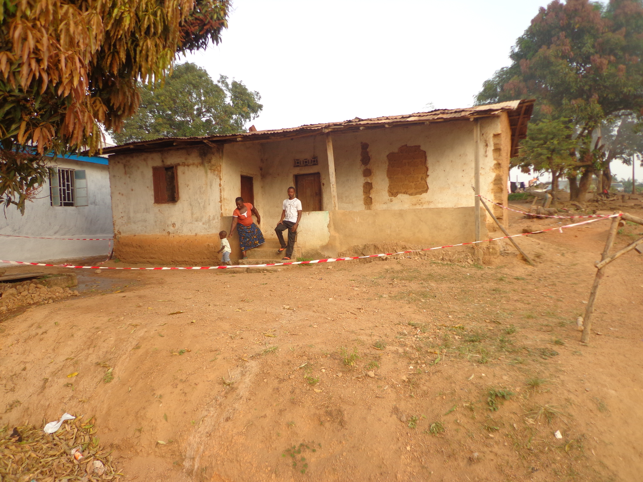 A Quarantined home in the Koidu City Vicinity