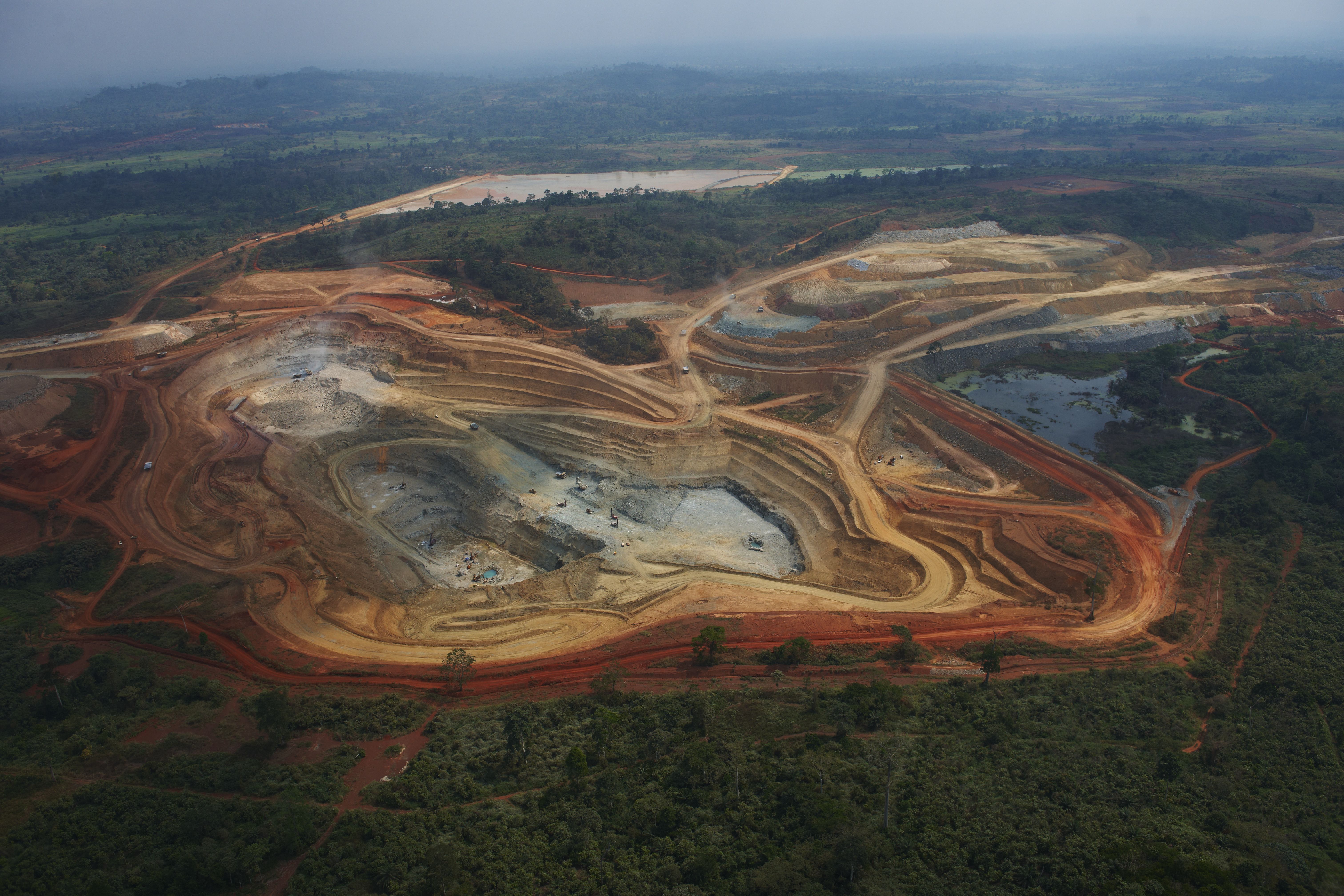 Large-scale mine in Cote d’Ivoire Large-scale mine in Cote d’Ivoire