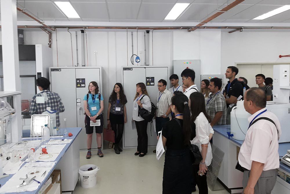 Laboratory visits and absorbent technology demonstrations, part of the three-day workshop in Astana, Kazakhstan. Photo: Levin Sources