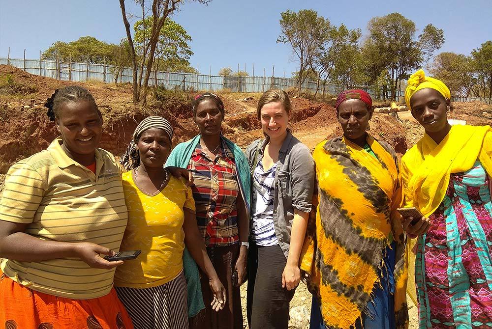 Women focus group at an artisanal emerald mine, Ethiopia.